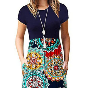 Women Short Sleeve, Casual Maxi Dress
